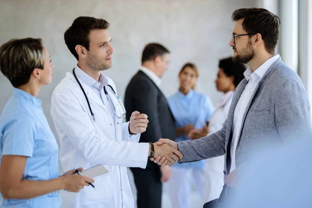 Physicians discussing the launch of a Direct Primary Care practice
