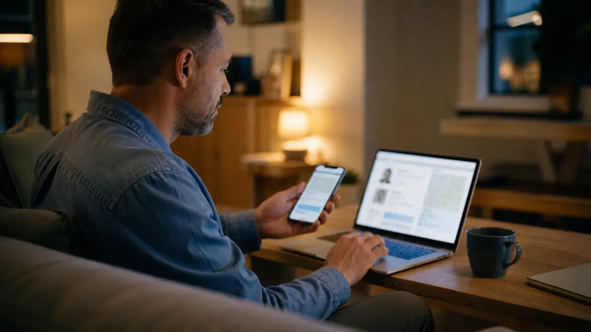 Patient searching online for a local primary care practice