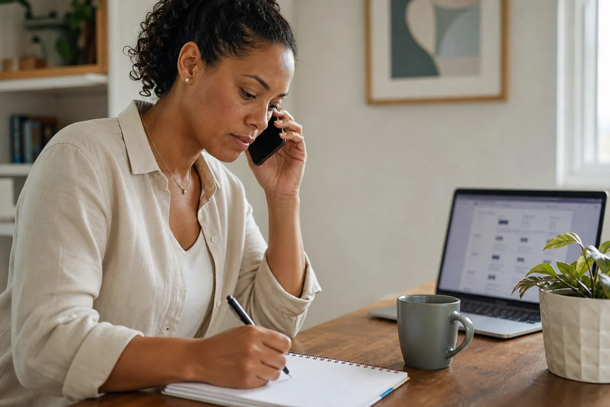 Patient verifies mental health insurance benefits before booking care.